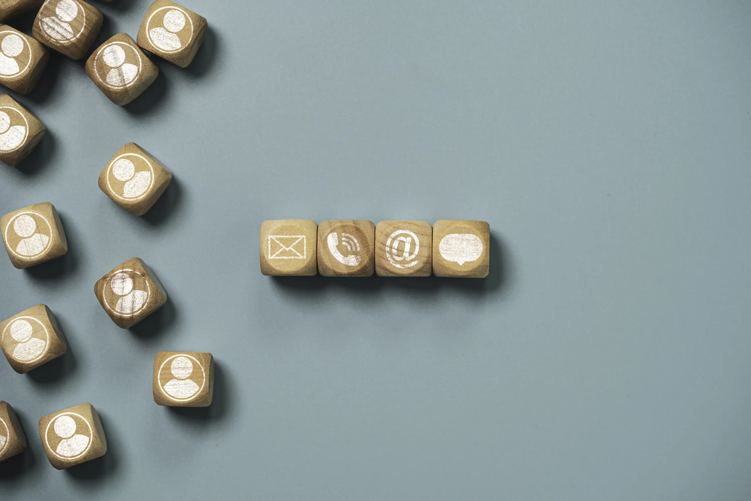 Træklodser med ikoner på